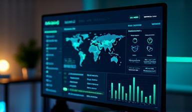 Cybersecurity dashboard interface